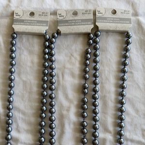 20 inch glass pearl necklace set